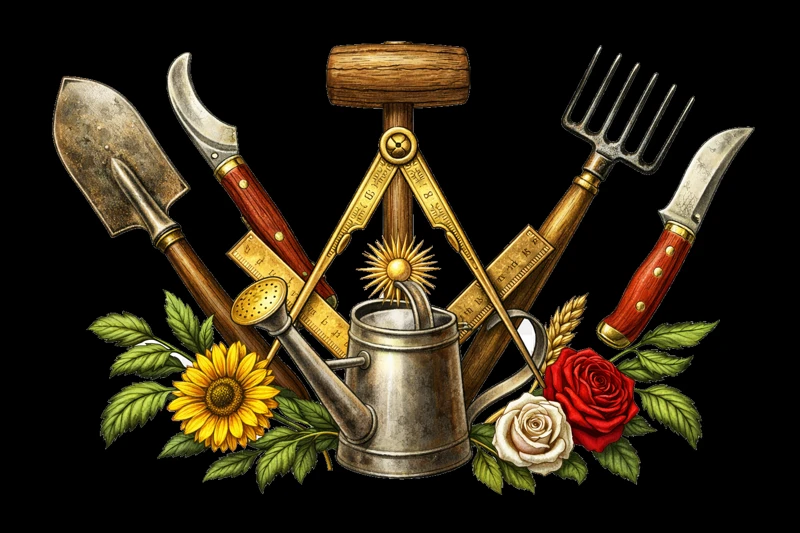 Official Free Gardener working-tools artwork